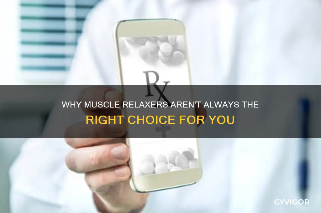 why cant you take muscle relaxers