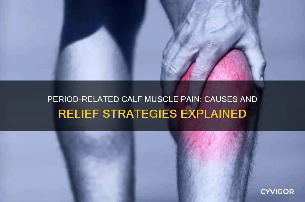 why do calf muscle pain during periods