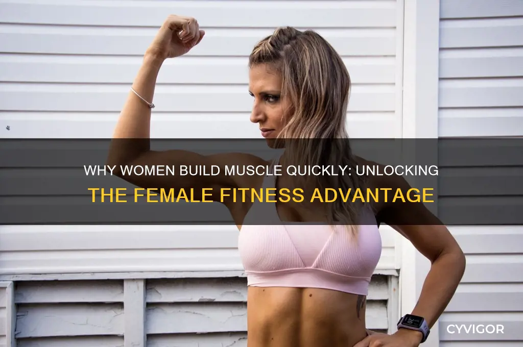 why do i gain muscle so fast female