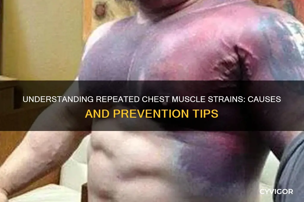 why do i keep pulling a muscle in my chest