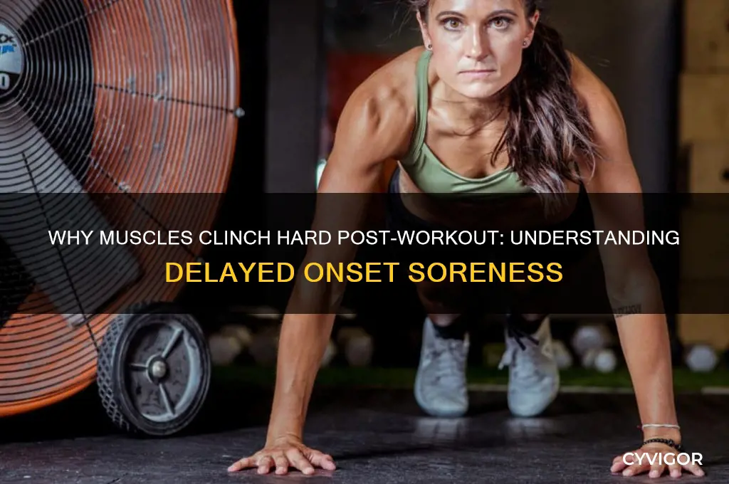 why do muscles clinch hard after working out