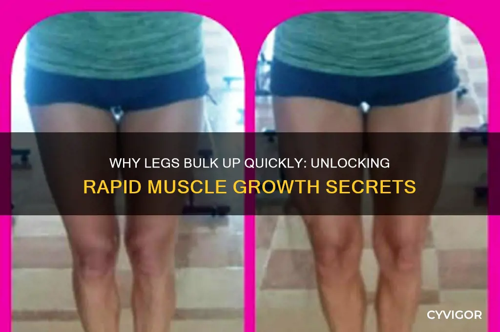 why do my legs gain muscle so fast