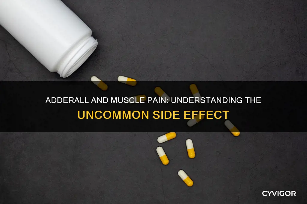 why does adderall cause muscle pain