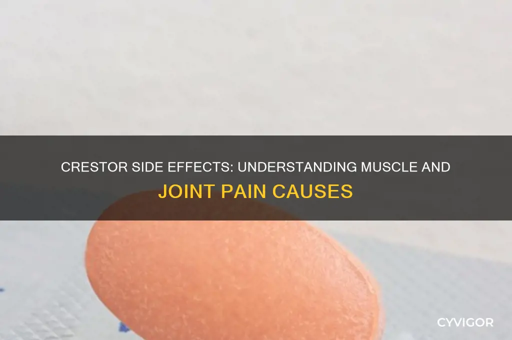 why does crestor cause muscle joint pain