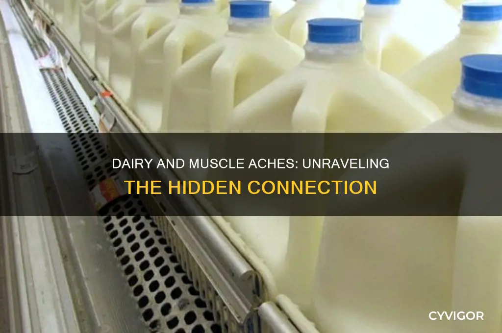 why does dairy cause muscle aches