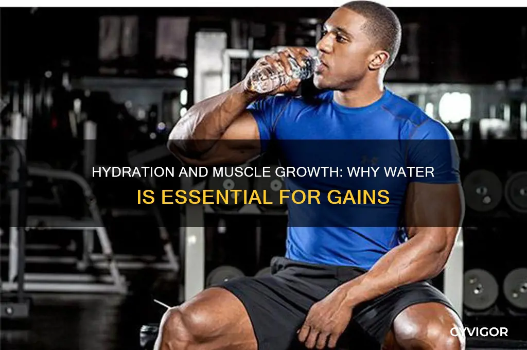 why does drinking water so imporant for gaining muscle