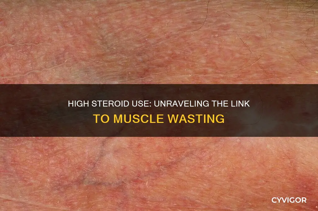 why does high steriods cause muscle wasting