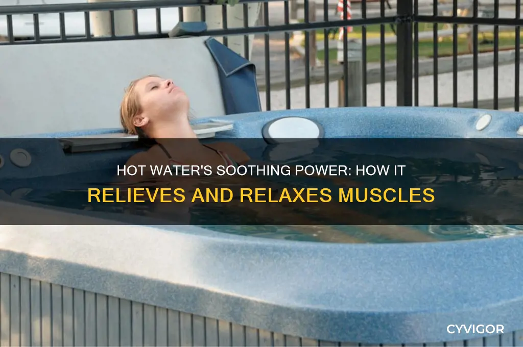 why does hot water relax muscles