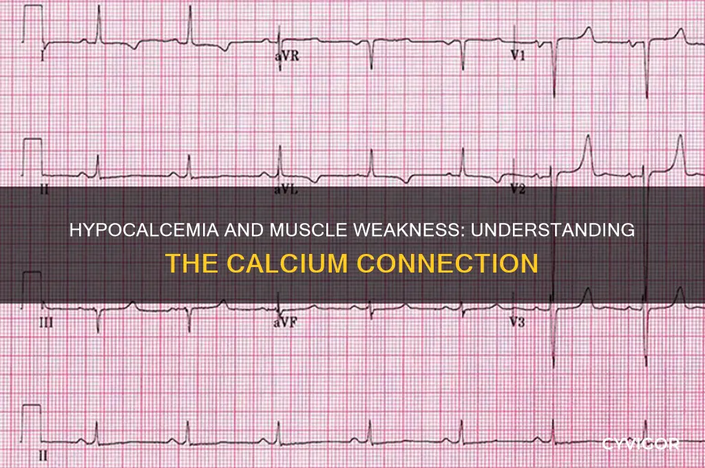 why does hypcalcemia cause muscle weakness