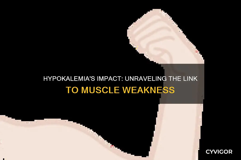 why does hypokalemia cause muscle weakness