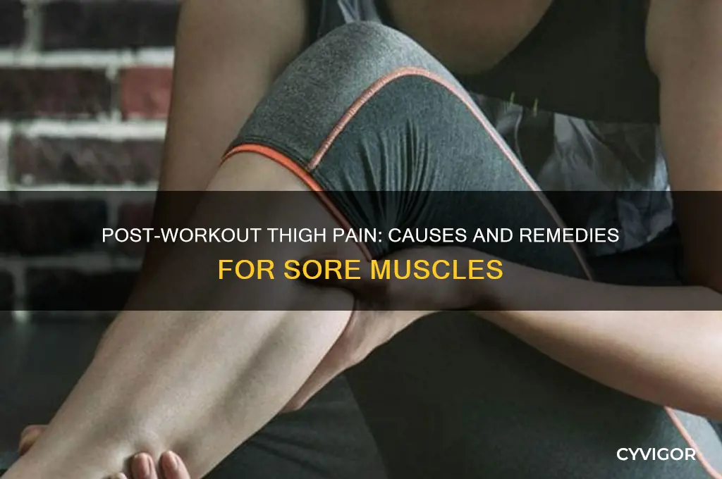 why does my thigh muscle hurt after working out