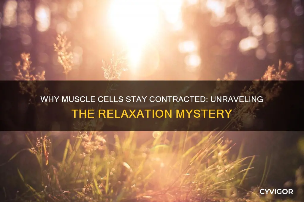 why dont muscle cells relax after contraction