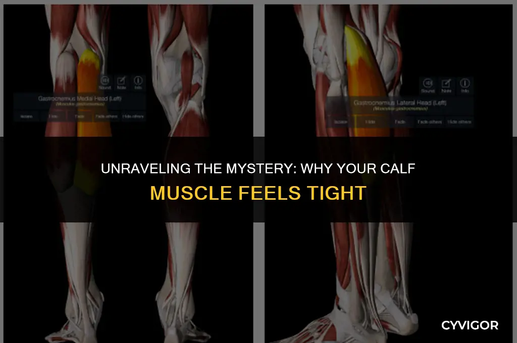 why is my calf muscle tight