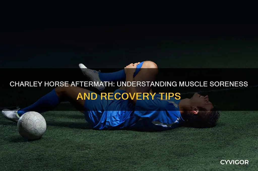 why is my muscle sore after a charley horse