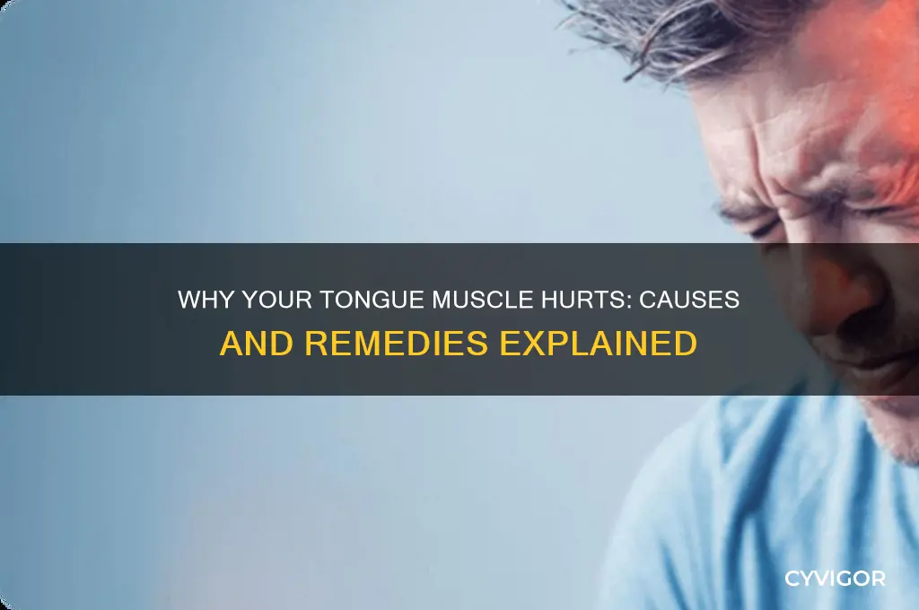 why is my tongue muscle sore