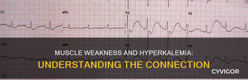 why muscle weakness with hyperkalemia