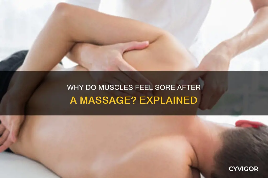 why muscles sore after massage