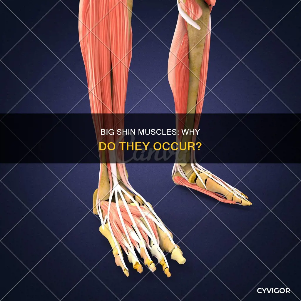 why shin muscles big