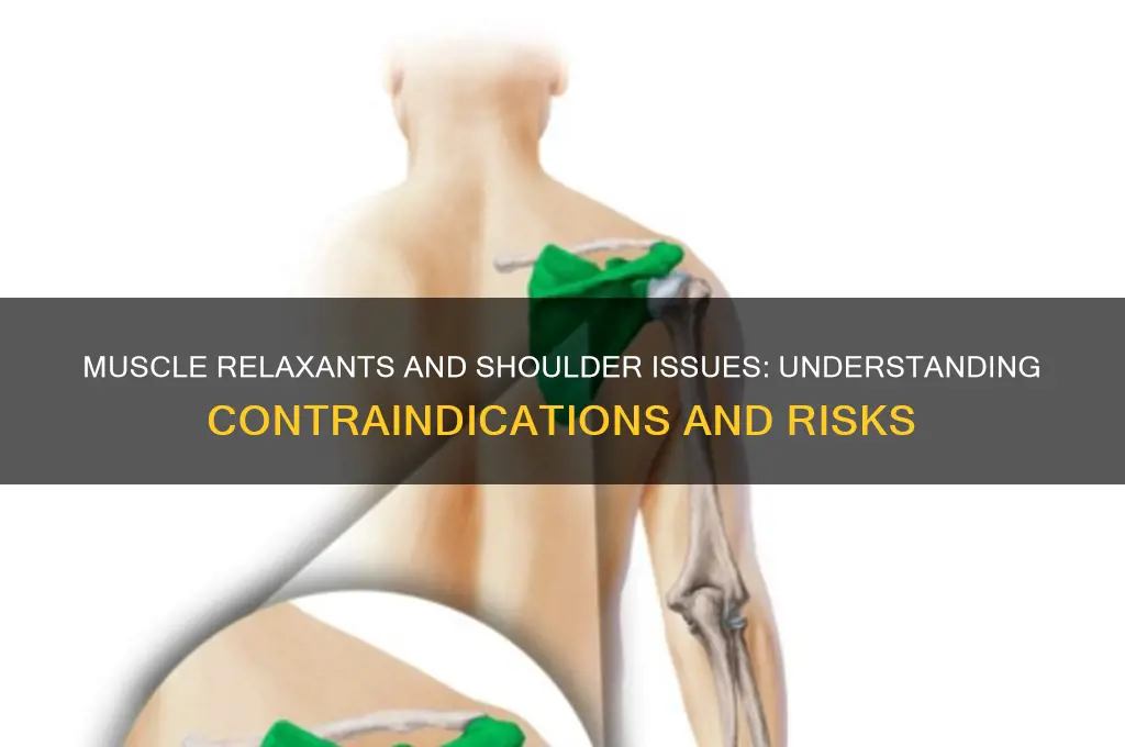 why would muscle relaxants be contraindicated for shoulder problems