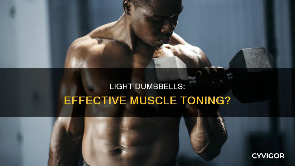 will 3lb dumbells tone muscle