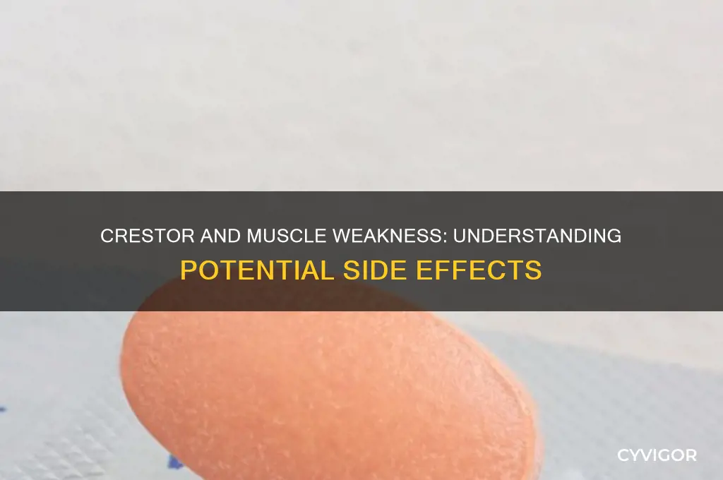 will crestor cause muscle weakness