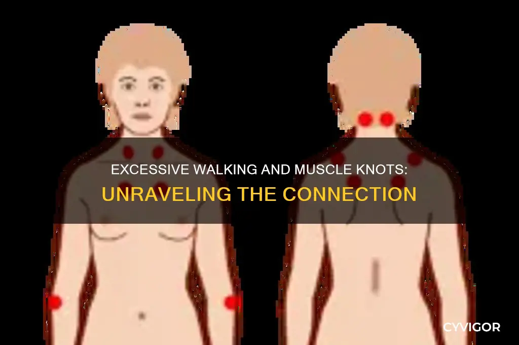 will excessive walking cause muscle knots
