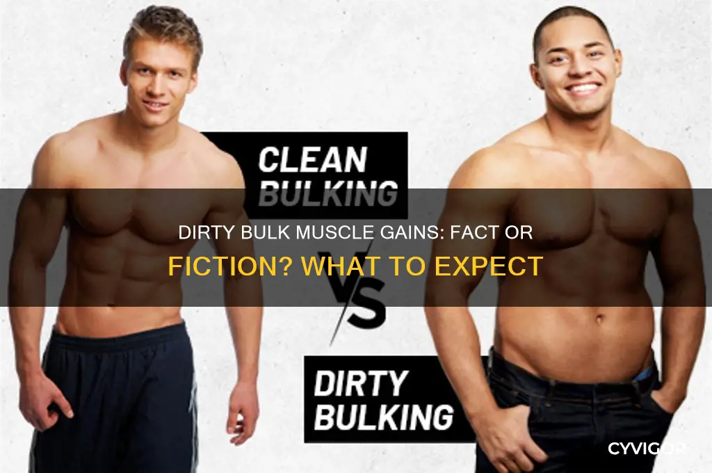 will i gain muscle on a dirty bulk