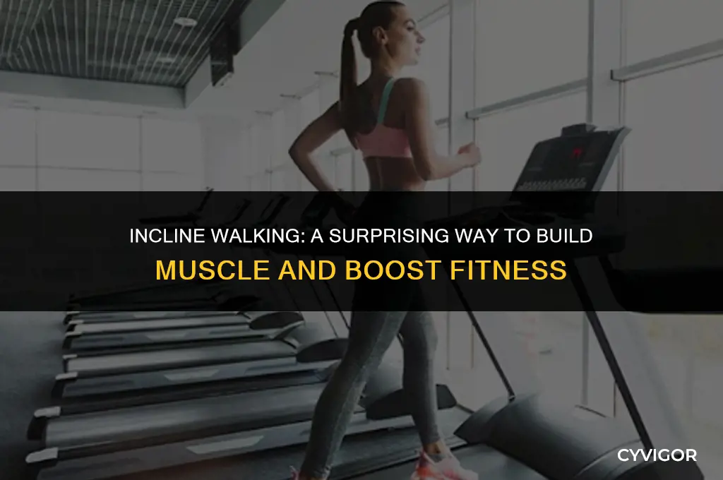 will incline walking build muscle