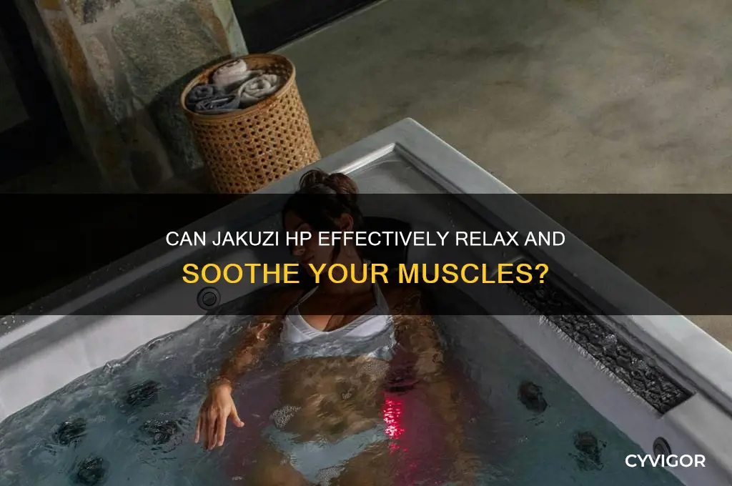 will jakuzi hp relax muscles