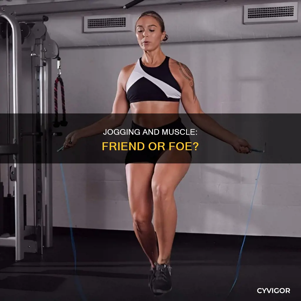 will jogging burn muscle
