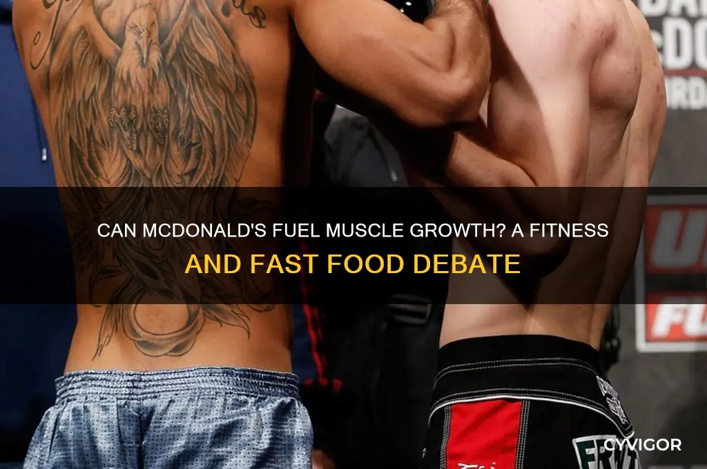 will mcdonalds help me gain muscle mass