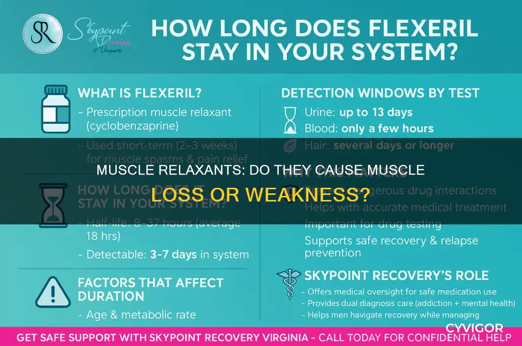 will muscle relaxant lose your muscle