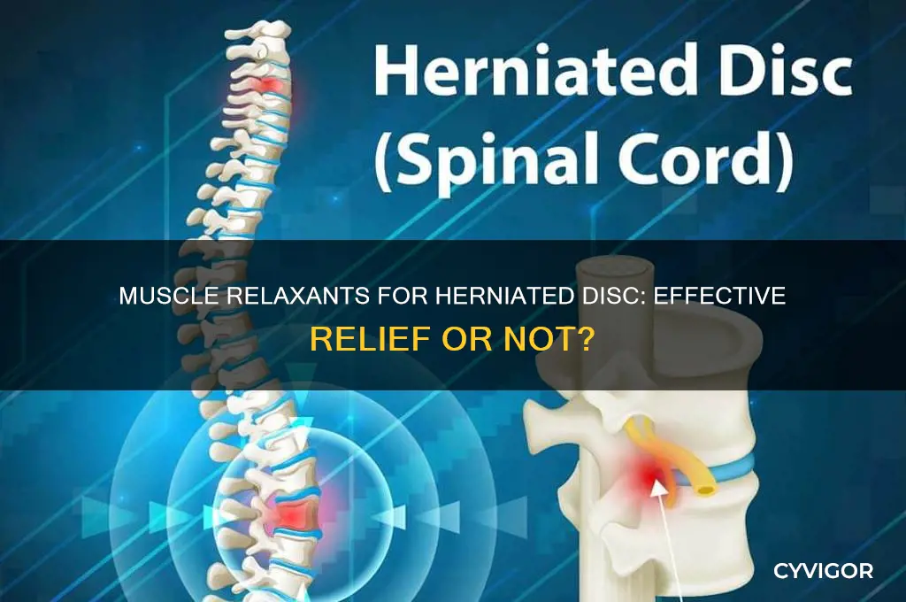 will muscle relaxants do any good for herniated disc