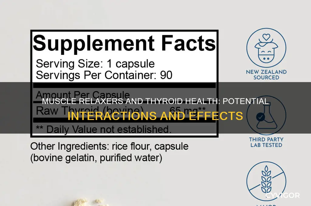 will muscle relaxer affect thyroid