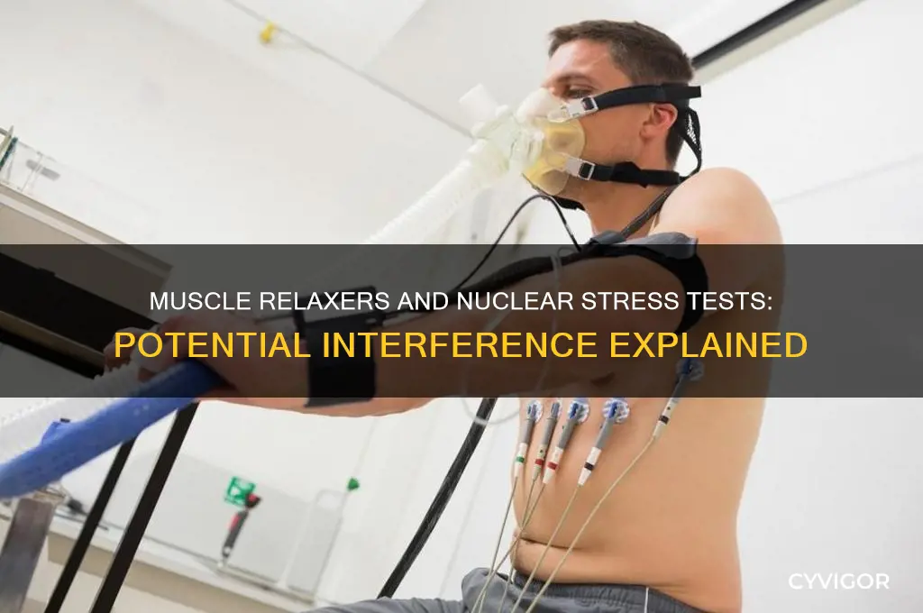 will muscle relaxer interfere with nuclear stress test