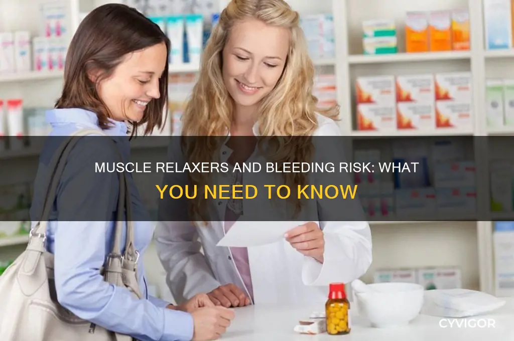 will muscle relaxers increase risk of bleeding