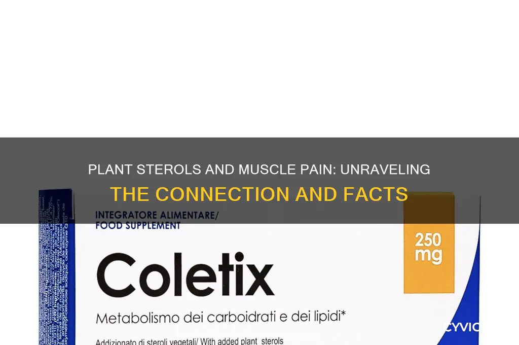 will plant sterols cause muscle pain