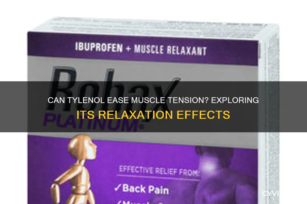 will tylenol relax muscles