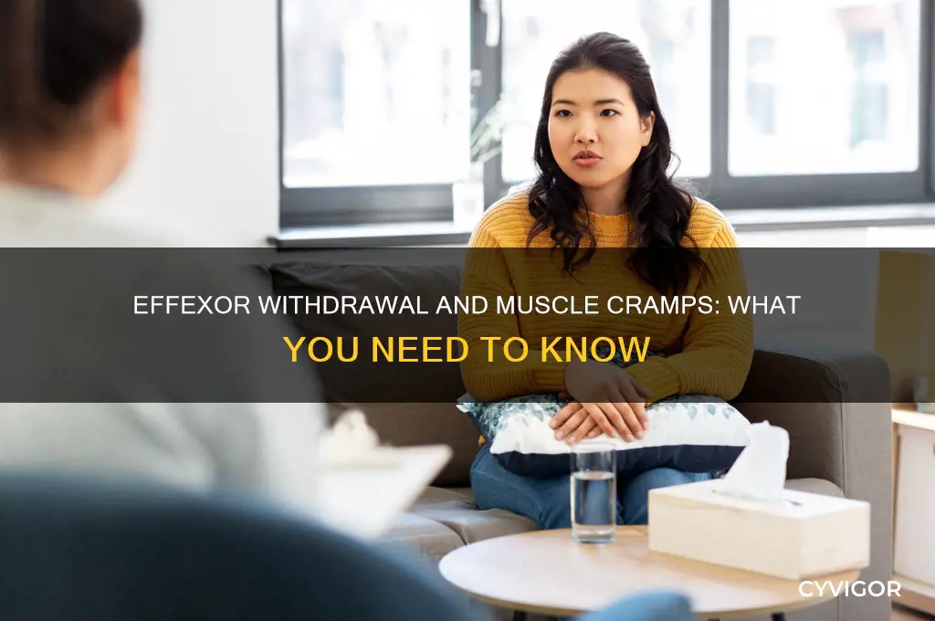 will withdrawing from effexor cause muscle cramps