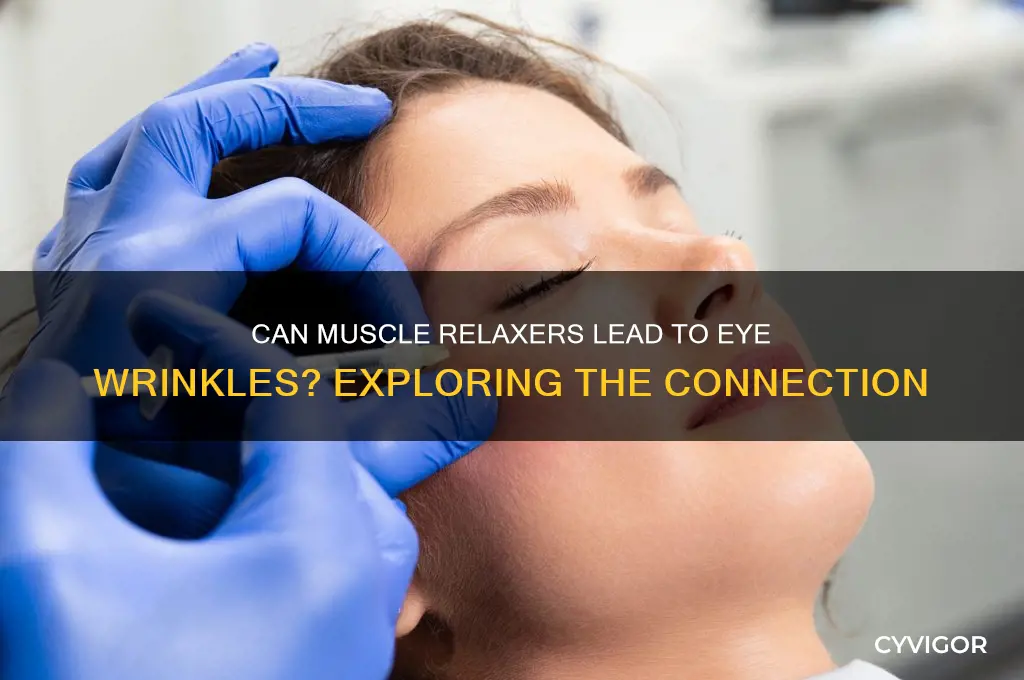 would a muscle relaxer cause eye wrinkles